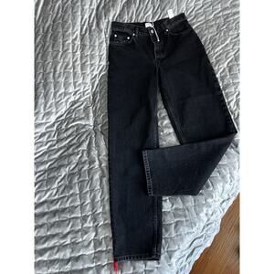 Filippa K Tapered Charcoal Black Washed Denim Jeans Women's Size 30